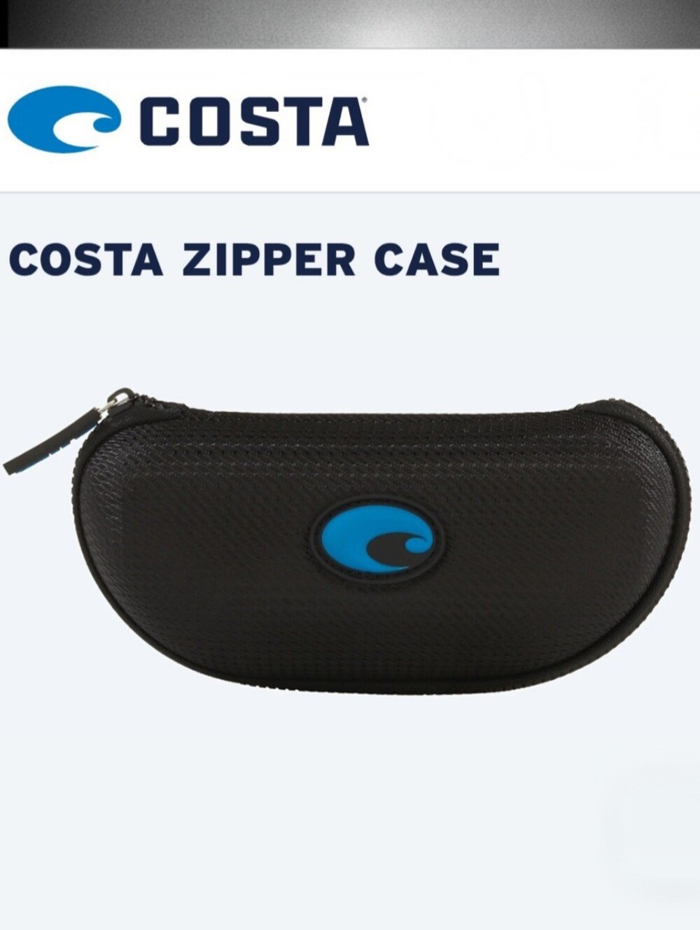 NWOT Costa Protective  Zipper Case, Black